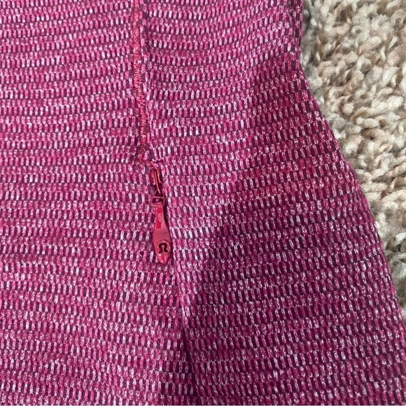 Lululemon Runderful 1/2 Zip Pullover Top Size 2 Red / Pink Berry - Picture 6 of 9